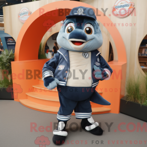 Navy laks maskot drakt...