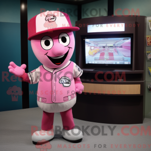 Pink Television mascot...