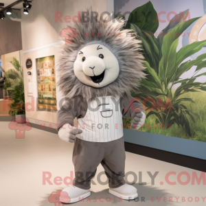 Grå Porcupine maskot...