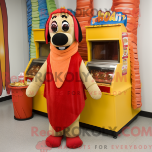 Hot Dogs maskot kostume...