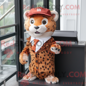 Rust Leopard maskot drakt...