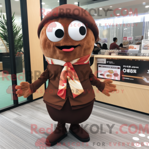 Brown Sushi mascot costume...