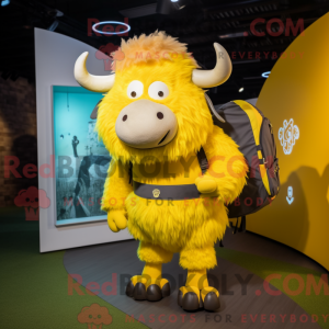 Lemon Yellow Yak mascot...