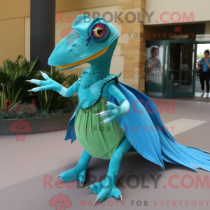 Turkis Dimorphodon maskot...