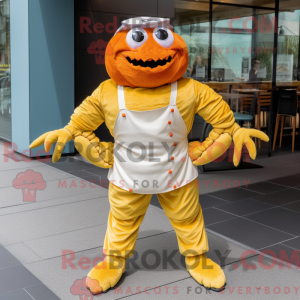 Yellow Crab Cakes mascot...