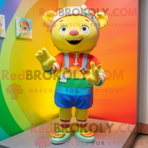 Yellow Rainbow mascot...