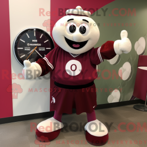 Maroon Soccer Ball mascot...