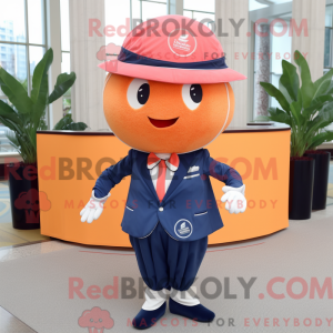 Navy Grapefruit mascot...