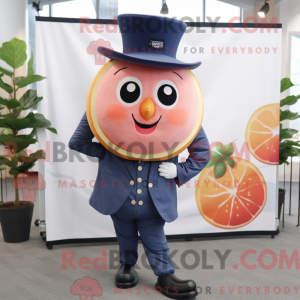 Navy Grapefruit mascot...