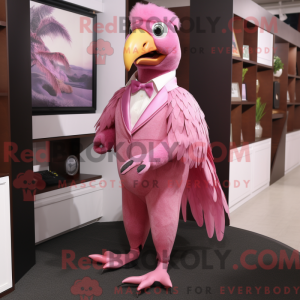 Rosa fasan-maskotkostyme...