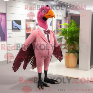 Rosa fasan-maskotkostyme...
