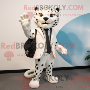 White Jaguar mascot costume...