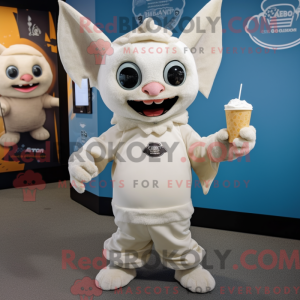 Cream Bat mascottekostuum...