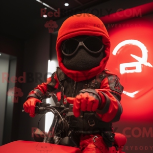 Red Sniper-maskotdraktfigur...