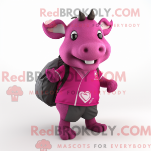 Magenta Tapir máscara de...