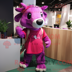Magenta Tapir máscara de...