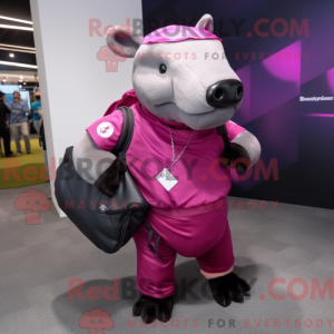 Costume mascotte de Tapir...