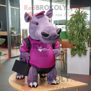 Magenta Tapir mascot...