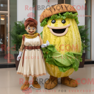 Brown Caesar Salad mascot...