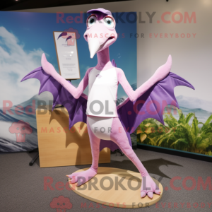 Lavendel Pterodactyl maskot...