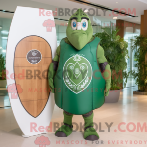 Olive Celtic Shield maskot...