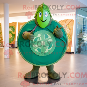 Olive Celtic Shield mascot...