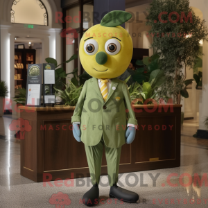 Oliven sitron maskot drakt...