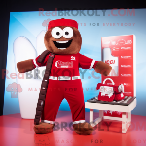 Red Chocolate Bar maskot...