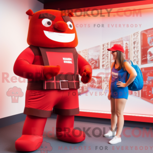 Red Chocolate Bar mascot...