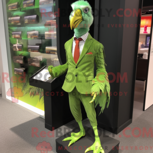 Lime Green Pheasant mascot...