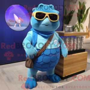 Blue Glyptodon mascot...