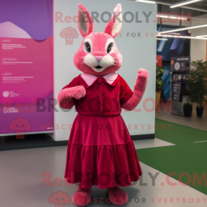 Magenta Wild Rabbit maskot...