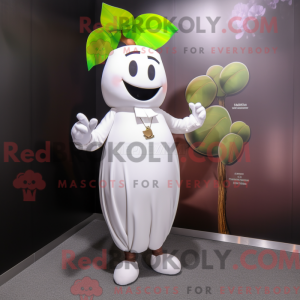 White Plum mascot costume...