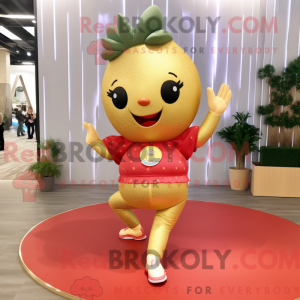 Gold Strawberry maskot...