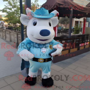 Sky Blue Steak mascot...