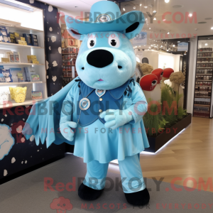 Sky Blue Steak mascotte...