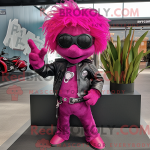 Magenta traz uma máscara de...