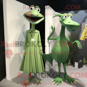 Green Pterodactyl mascot...
