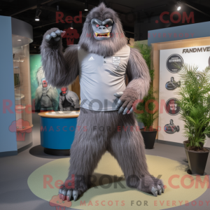 Gray Sasquatch mascot...