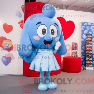 Sky Blue Heart maskot...