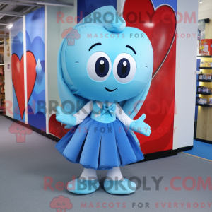 Sky Blue Heart mascotte...