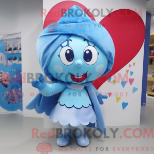 Sky Blue Heart mascot...