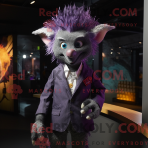 Purple Aye-Aye mascot...