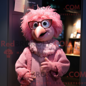 Rosa Harpy-maskotdraktfigur...