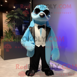 Sky Blue Walrus mascotte...