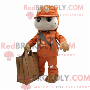 Rust Soldier maskot kostume...