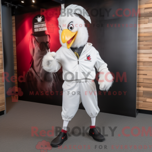 White Rooster mascot...