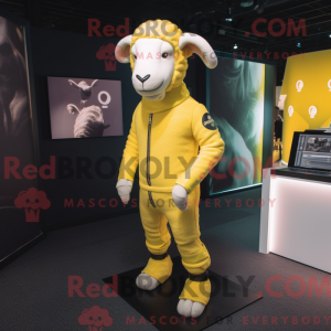 Lemon Yellow Ram maskot...