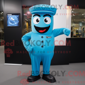 Cyan Wrist Watch mascot...