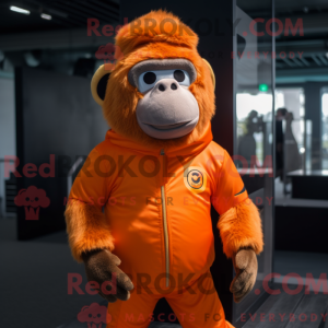 Orange Baboon mascot...